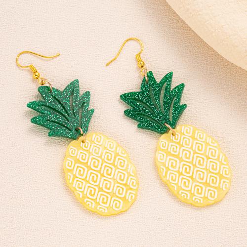 Acrylic Jewelry Earring for woman golden Sold By Pair