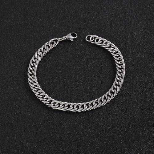 Stainless Steel Jewelry Bracelet 304 Stainless Steel fashion jewelry & Unisex original color Sold By PC