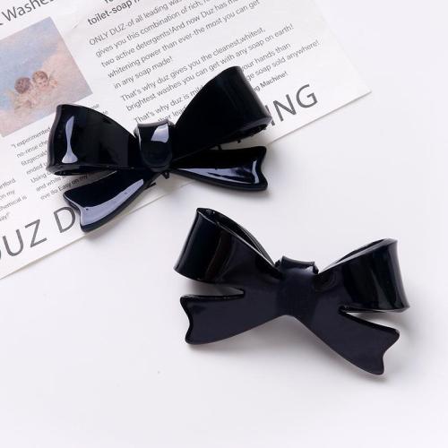 Hair Clip Findings Acrylic Bowknot polished DIY Sold By PC