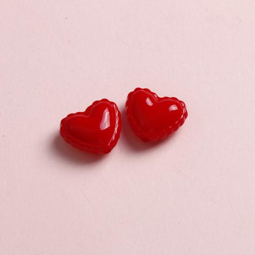 Acrylic Jewelry Beads Heart injection moulding DIY Sold By PC