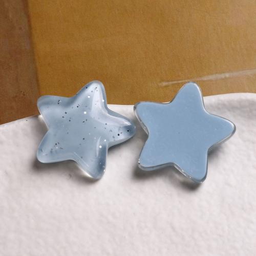 Mobile Phone DIY Decoration Resin Star polished Sold By PC