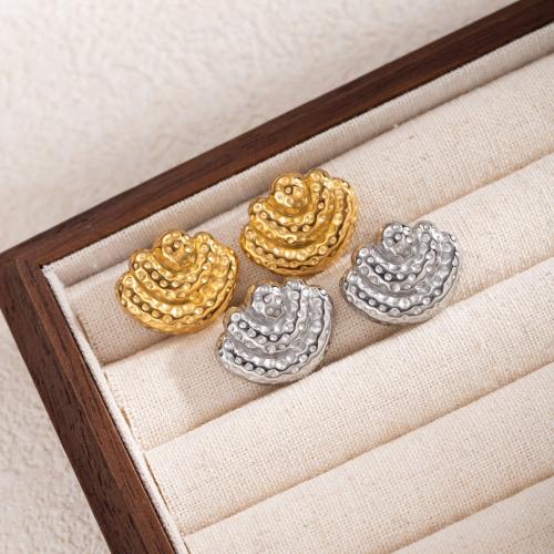 ステンレス鋼イヤリング, 304ステンレススチール, ファッションジュエリー & 女性用, 無色, 17.50x21.20mm, 売り手 ペア