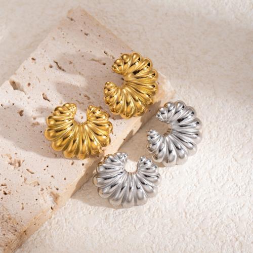 Stainless Steel Stud Earrings 304 Stainless Steel fashion jewelry & for woman Sold By Pair