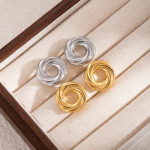 ステンレス鋼イヤリング, 304ステンレススチール, ファッションジュエリー & 女性用, 無色, 19.20x19.20mm, 売り手 ペア