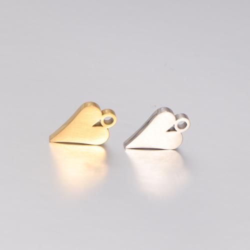 Stainless Steel Heart Pendants 304 Stainless Steel hand polished DIY Sold By PC