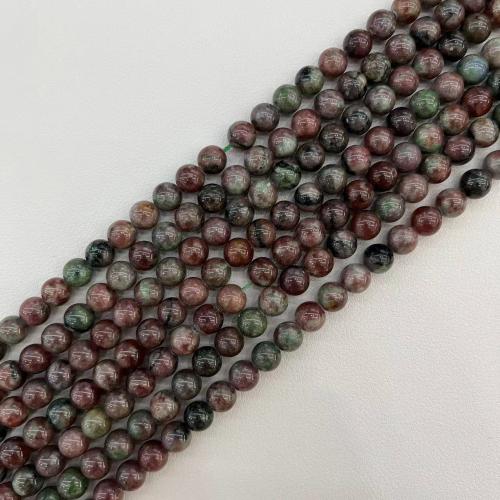 Natural Garnet Beads Round DIY mixed colors Sold By Strand