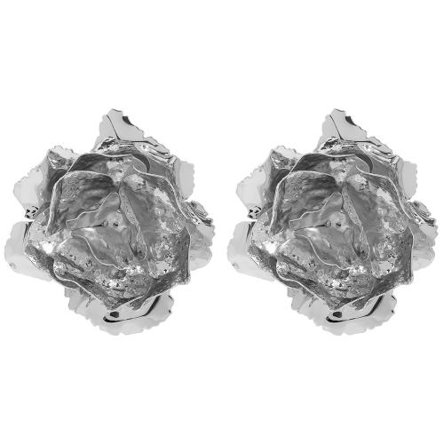 Zinc Alloy Stud Earring Flower plated fashion jewelry nickel lead & cadmium free Sold By Pair