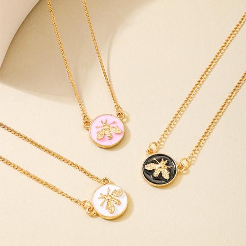 Zinc Alloy Jewelry Necklace plated for woman & enamel Sold By PC