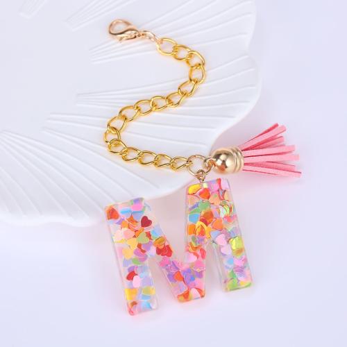 Hanging Ornaments Resin with Sequins & Zinc Alloy multifunctional pink Sold By PC