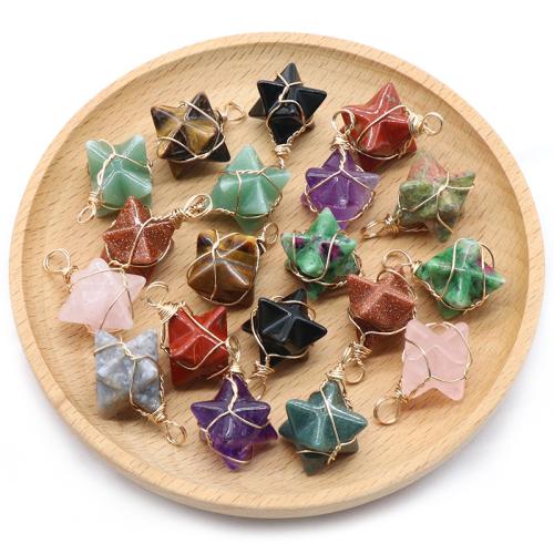 Gemstone Pendants Jewelry Natural Stone DIY Sold By PC