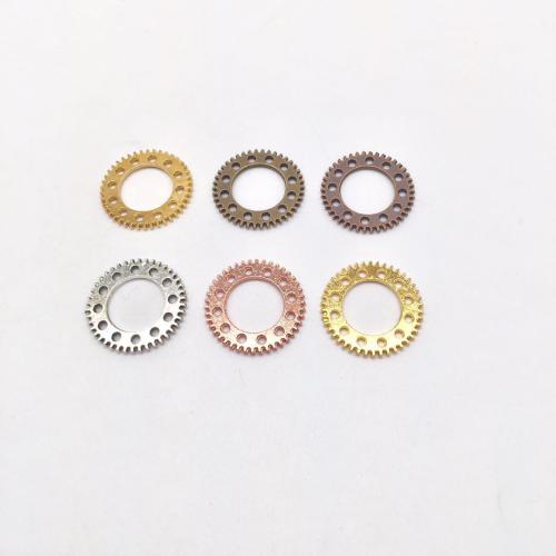 Zinc Alloy Pendants Gear Wheel plated DIY Sold By Bag