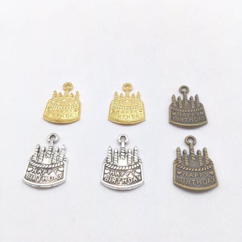 亜鉛合金ペンダント, 亜鉛合金, ケーキ, メッキ, DIY, 無色, 22x15mm, 100パソコン/バッグ, 売り手 バッグ