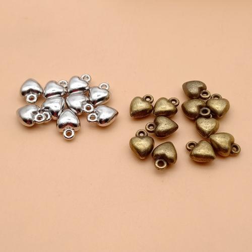 Zinc Alloy Heart Pendants plated DIY Sold By Bag