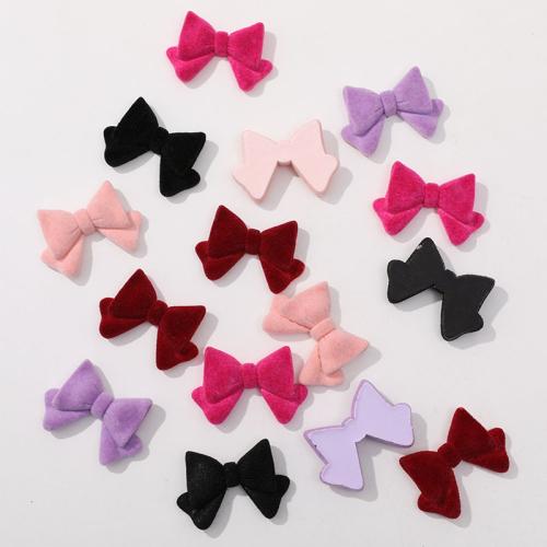 Mobile Phone DIY Decoration Resin with Flocking Fabric Bowknot Sold By PC