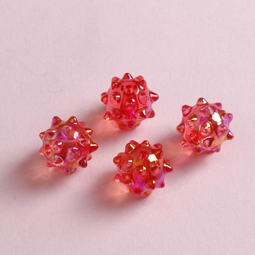 Resin Jewelry Beads colorful plated DIY Sold By PC