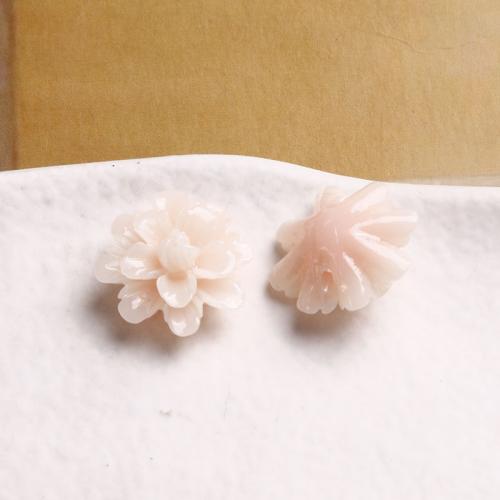 Haarschmuck DIY Ergebnisse, Shell Powder, Blume, poliert, keine, 17x17mm, verkauft von PC