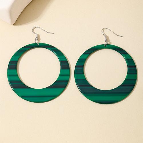 Zinc Alloy Drop Earrings with Acrylic plated for woman Sold By Pair