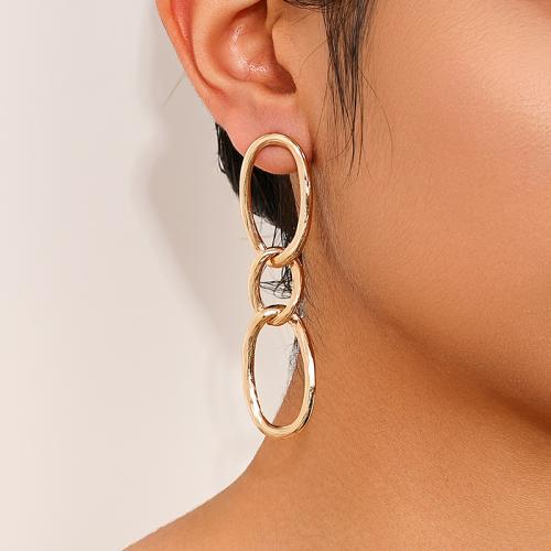 Zinc Alloy Stud Earring plated for woman gold Sold By Pair