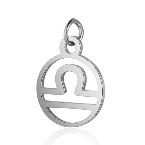 304 Stainless Steel Pendant plated Zodiac symbols jewelry & DIY original color Sold By PC