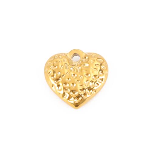 Rustfrit stål Heart Vedhæng, 304 rustfrit stål, du kan DIY, flere farver til valg, 15.90x16.60mm, Solgt af PC