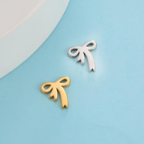 Stainless Steel Pendants 304 Stainless Steel Bowknot DIY Sold By PC