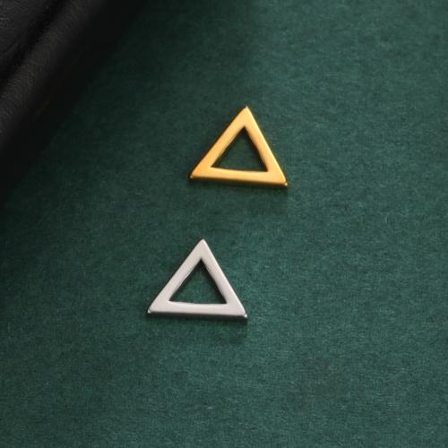 Rostfritt stål Smycken Hängen, 304 rostfritt stål, Triangle, DIY & ihålig, fler färger för val, 10x8.50mm, Säljs av PC