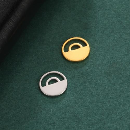 Stainless Steel Pendants 304 Stainless Steel Round DIY & hollow Sold By PC