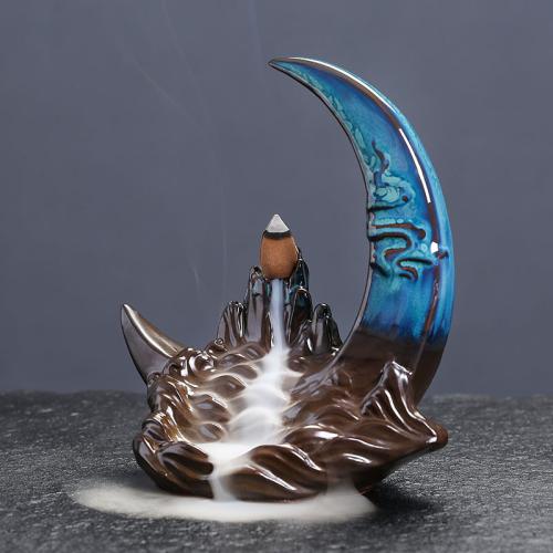 Backflow Incense Burner Porcelain half handmade for home and office & durable Sold By PC