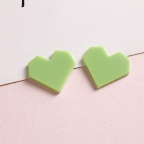 Mobile Phone DIY Decoration Acrylic Heart polished Sold By PC