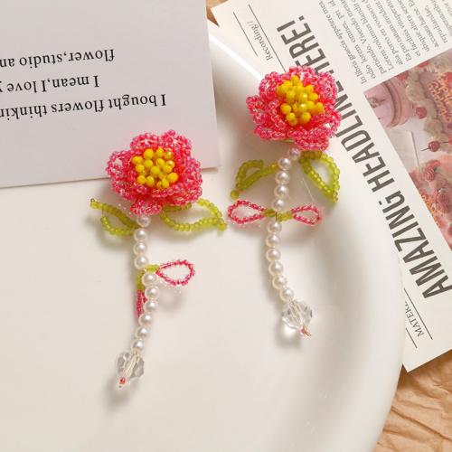 DIY Jewelry Supplies Acrylic with Seedbead Flower handmade Sold By PC