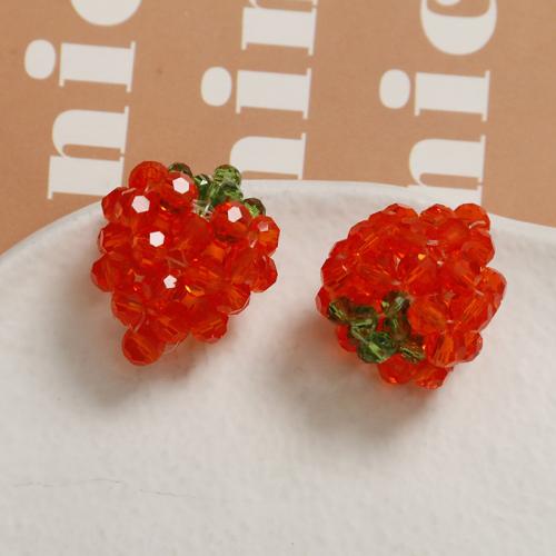 Hair Accessories DIY Findings Crystal Strawberry handmade Crystal CAL Sold By PC