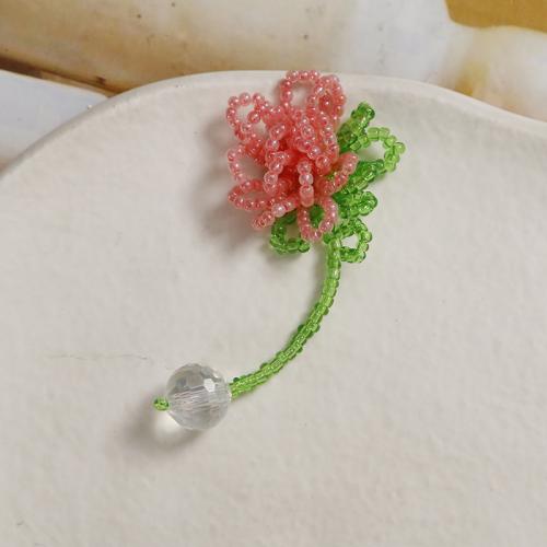 Accessori per capelli fai da te scoperte, Seedbead, Fiore, fatto a mano, DIY, nessuno, 60x25mm, Venduto da PC