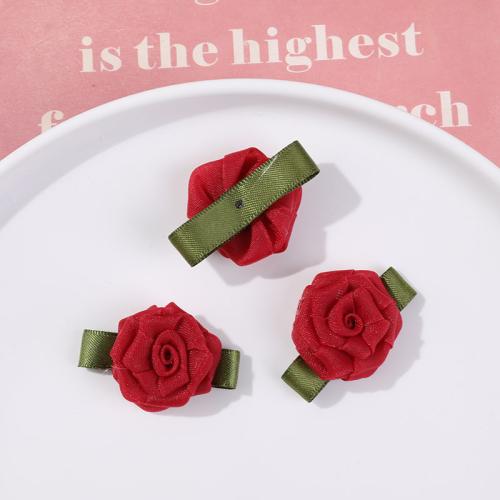 Hair Accessories DIY Findings Gauze Rose handmade Sold By PC