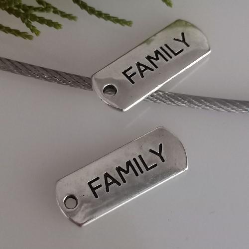 Zinc Alloy Pendants antique silver color plated DIY nickel lead & cadmium free Approx Sold By Bag