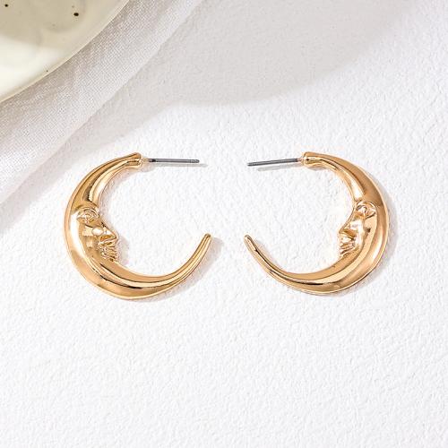 Lo zinco in lega Stud Earring, lega in zinco, placcato, per la donna, oro, Venduto da coppia