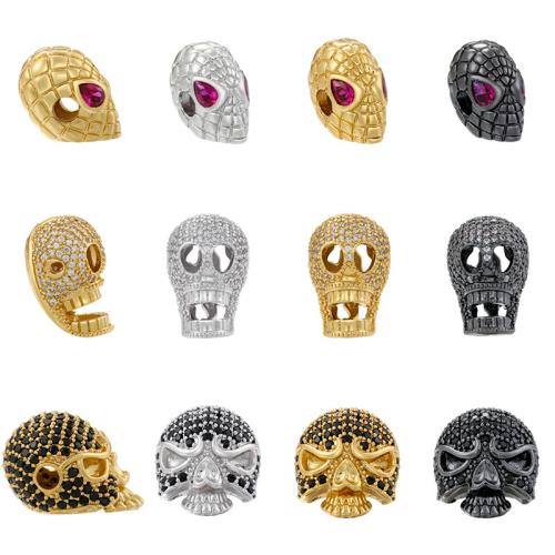 Brass Spacer Beads plated DIY & micro pave cubic zirconia Sold By PC