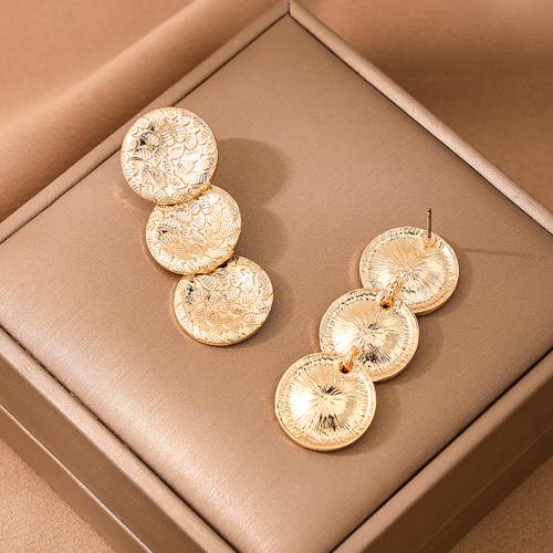 Lo zinco in lega Stud Earring, lega in zinco, placcato, per la donna, oro, Venduto da coppia