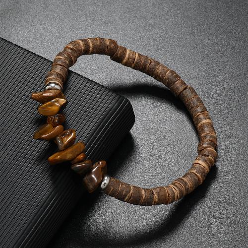 Coco Pulsera, con Piedras preciosas, hecho a mano, diferentes materiales para la opción & diferentes estilos para la opción & para hombre, más colores para la opción, Vendido por UD