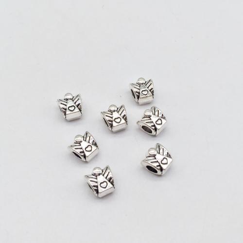 Sinkki metalliseos korut Helmet, Sinkkiseos, Enkeli, antiikki hopea päällystetty, tee-se-itse, 10x11mm, 100PC/laukku, Myymät laukku