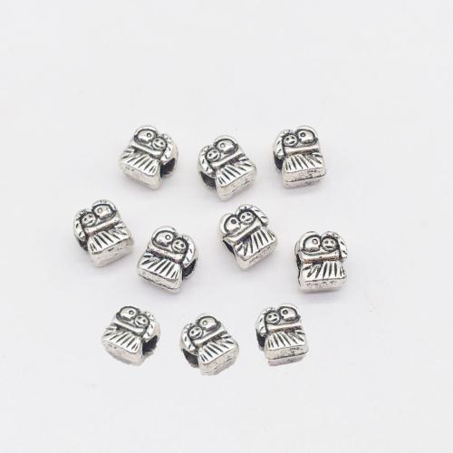 Coirníní Jewelry Alloy Sinc, Sinc Alloy, Lánúin, dath airgid antique plátáilte, DIY, 11x9.50mm, 100ríomhairí pearsanta/Mála, Díolta De réir Mála