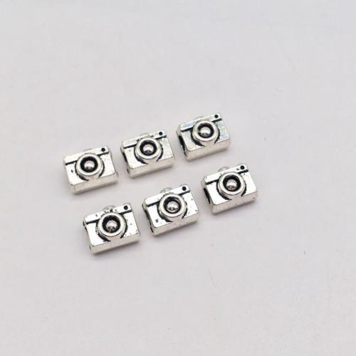 Zinc Alloy Jewelry Beads Camera antique silver color plated DIY Sold By Bag