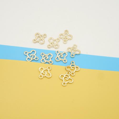 Conector de liga de zinco, Nuvem, Banhado a cor de ouro de KC, DIY & laço de 1/1, 13.50x12x1.50mm, 100PCs/Bag, vendido por Bag