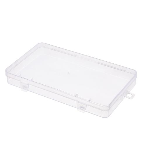 plastique Boîte de rangement, rectangle, Anti-poussière, transparent, 174x10x23mm, Vendu par PC