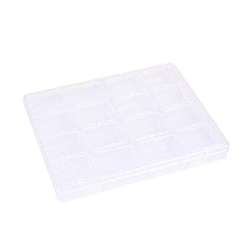 Polypropyleen (PP) Storage Box, Rechthoek, Stofdicht, duidelijk, 210x174x26mm, Verkocht door PC