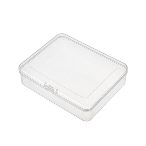 Polypropyleen (PP) Storage Box, Rechthoek, Stofdicht, duidelijk, 125x102x32mm, Verkocht door PC