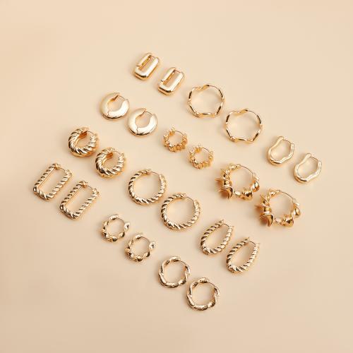 Zinc Alloy Drop Earring gold color plated & for woman earring length 15-30mm Sold By Pair