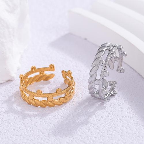 Vinger Ring in edelstaal, 304 roestvrij staal, mode sieraden & voor vrouw, meer kleuren voor de keuze, Verkocht door PC