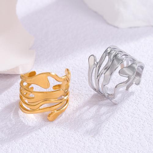 Vinger Ring in edelstaal, 304 roestvrij staal, mode sieraden & voor vrouw, meer kleuren voor de keuze, Verkocht door PC