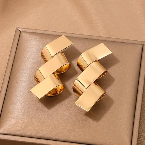 Zinc Alloy Stud Earring plated for woman gold Sold By Pair