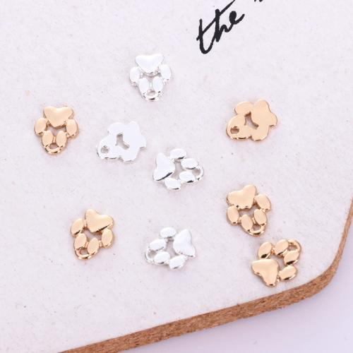 Zinc Alloy Pendants Footprint plated DIY Sold By Bag